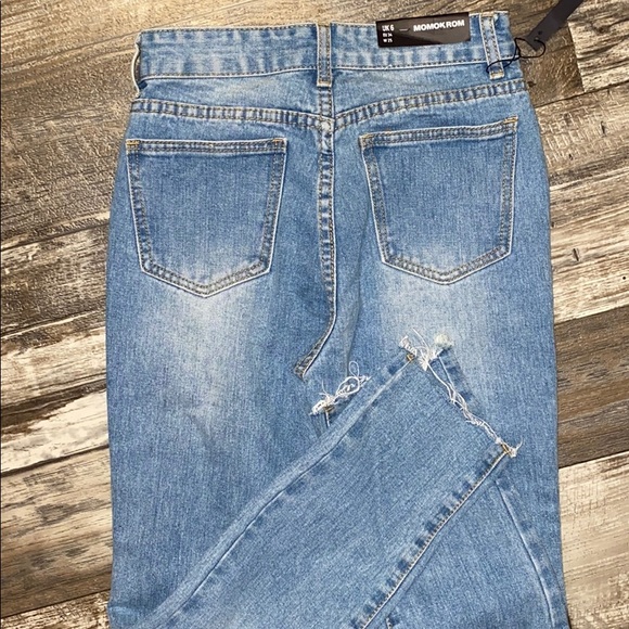 Nasty Gal Momokrom distressed jeans - Picture 5 of 7
